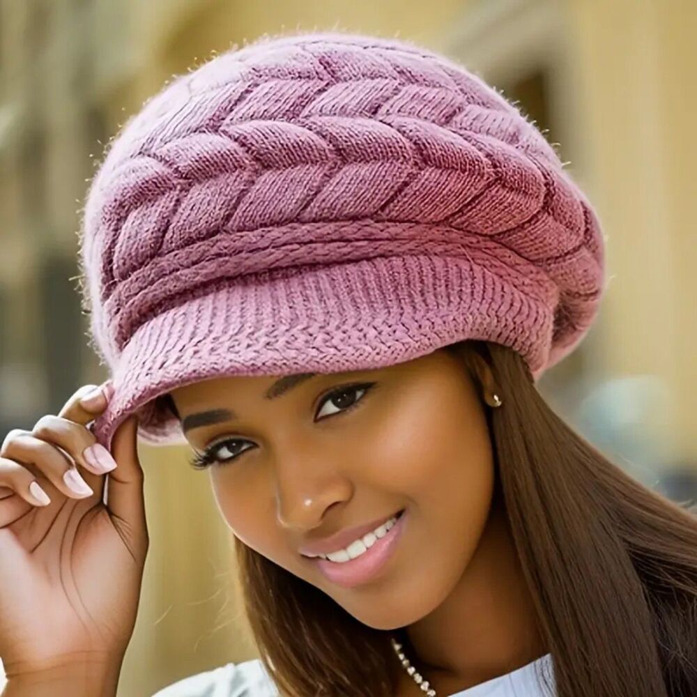 Winter Beanie Hat with Visor NEW